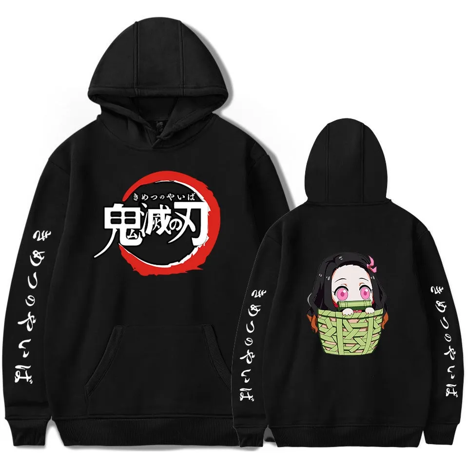 Free Returns】 Demon Slayer Hoodies Sweatshirts Hooded Oversized
