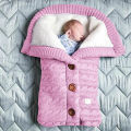 Spring, autumn and winter knitted sleeping bags, stroller sleeping bags, swaddling strollers, sleeping bags, buttons, twist sleeping bags, velvet and thickened quilts. 