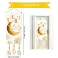 Ramadan Decoration Hanging Flag EID Mubarak Decor For Home Porch Door Banner Ramadan Kareem Islamic Muslim Party Eid Al-Fitr Gif. 