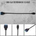 USB 3.1 Front Panel Header to USB 3.0 20Pin Header Extension Cable for Motherboard 20cm.