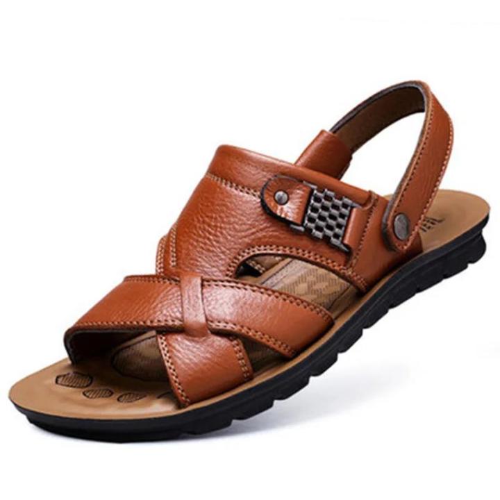 Big%20Size%20Men%20Leather%20Sandals%20Summer%20Classic%20Men%20Shoes%20Slippers%20Soft%20Sandals%20Men%20Roman%20Comfortable%20Outdoor%20Walking%20Footwear%20-%20Image%203