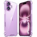 Crystal Clear Back Cover Case for apple iPhone 17e / iPhone 17 / iPhone 17 Air / iPhone 17 Pro / iPhone 17 Pro Max 5G | Shockproof Soft TPU Case | Cushioned Edges for Ultimate Protection Back Cover Case (TPU, Transparent).