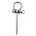 2 Pcs 304 Stainless Steel Screw Bracket Heavy Duty 180° Swing Hangers.