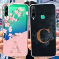 For Huawei Y7p Case Y7P Y 7P 2020 ART-L29 ART-L28 Fashion Letter Soft Silicone TPU Shockproof Phone Back Cover.