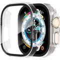 Glass+Cover For Apple Watch case Ultra 9 8 7 6 SE 5 iWatch Screen Protector Apple watch serie 49mm 44mm 40mm 41mm 45mm 42mm 38mm.