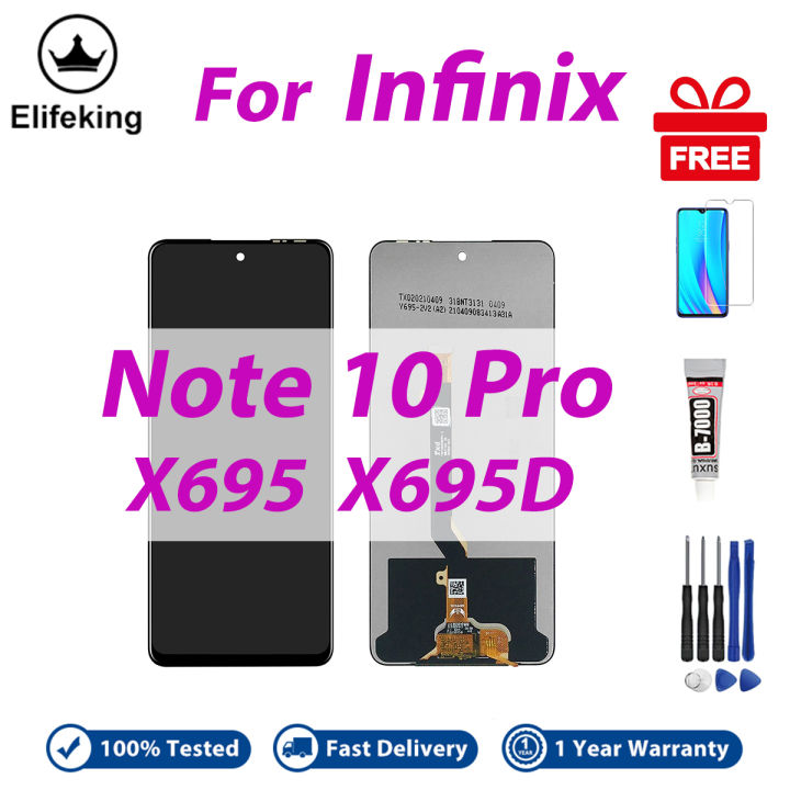 LCD No Frame For Infinix Note 10 Pro X695 X695D Display Touch Screen ...