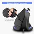 Zelotes C-18 Vertical Wired Gaming Mouse 11 Programmable Buttons Adjustable 10000DPI Laser Engine RGB Light Belt 128KB On-board Memory. 