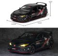 1:32 Honda Civic Limited Edition , Die Cast Model Car.  Pull Back Fiction With light Music.. 