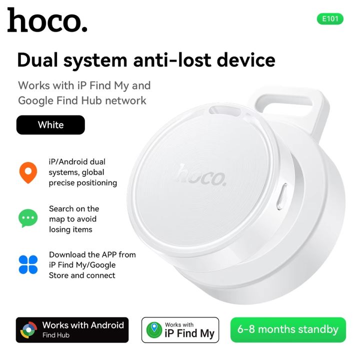 HOCO%20E101%20Anti-Lost%20Smart%20Bluetooth%20Finder%20Tag%20Locator%20Supports%20Both%20Android%20&%20iOS%20Google%20Find%20Hub%20Apple%20Find%20My%20Precise%20Position%20Finder%20for%20Keys%20Pets%20Luggage%20Cars%20Replaceable%20Battery%20Up%20o%208%20Months%20Backup%20Android%20Supported%20Smart%20Item%20Finder%20for%20Any%20Device%20-%20Image%209