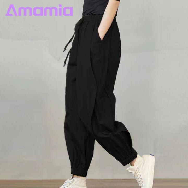Amamia%20Summer%20Harem%20Pants%20Pockets%20Stretchy%20Waist%20Lady%20Harem%20Pants%20-%20Image%205
