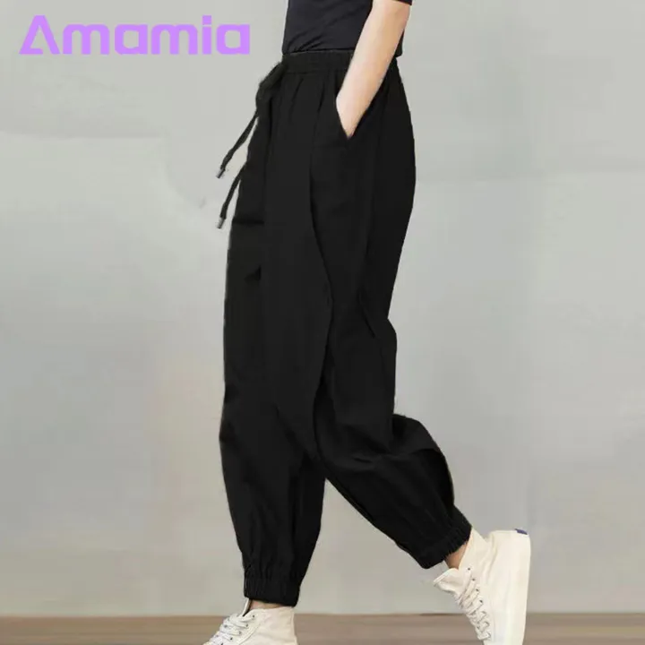 Amamia%20Summer%20Harem%20Pants%20Pockets%20Stretchy%20Waist%20Lady%20Harem%20Pants%20-%20Image%205