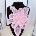 【NEW】 New Polyester fibre Chest Flower Embroidery Women's Clothing Dress Decoration Multi-layer Sequin Children's Clothing Clothing Accessories.