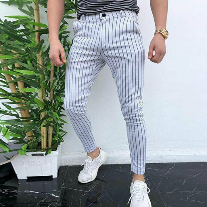 Fashion%20Men's%20Slim%20Fit%20Stripe%20Business%20Formal%20Pants%20Casual%20Office%20Skinny%20Long%20Straight%20Joggers%20Sweat%20Pants%20Trousers%20-%20Image%204