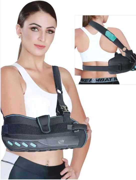 Universal%20Shoulder%20Abduction%20Arm%20Sling,%20Medical%20Support%20Brace,%20Black%20with%20Turquoise%20Accents%20%7C%20UM%20C-17%20-%20Image%204