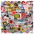 98PCS Funny Hard Hat Brand Sign Cool Sticker Construction Workers Helmet Motorcycle Car Tools Laptop Bicycle Gift Stickers. 
