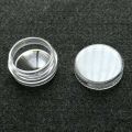 【3C VictoryEagle】MA 12PCS Small Empty Clear Plastic Sample Travel Jar Containers Round Cosmetic Container. 