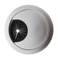 PC computer stainless steel 50 mm diameter Desk grommet cable hole cover. 