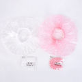 XS4Y thickened 100pcs disposable shower cap portable hotel bath waterproof baking oil dye hair dustproof fume. 