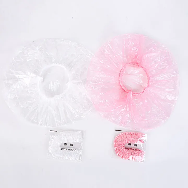 XS4Y%20thickened%20100pcs%20disposable%20shower%20cap%20portable%20hotel%20bath%20waterproof%20baking%20oil%20dye%20hair%20dustproof%20fume%20-%20Image%205
