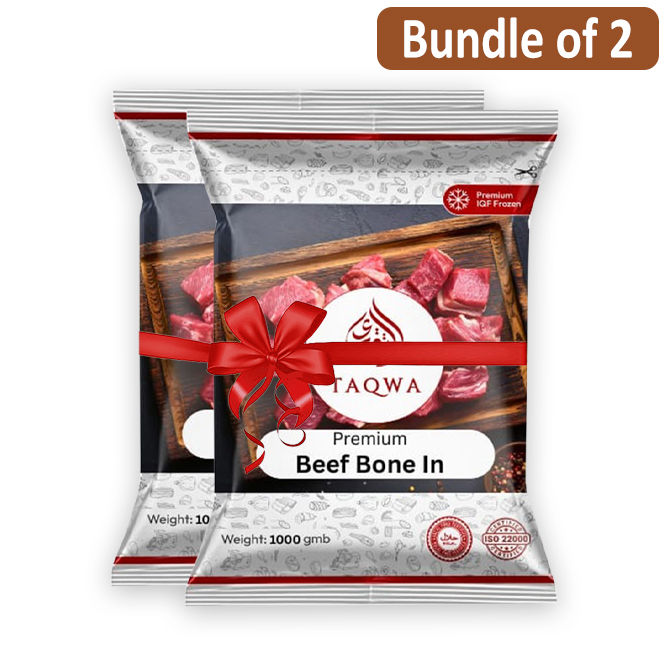 2 KG Taqwa Cube Cut Premium Beef Bone In