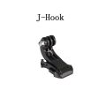 J-hook for Helmet Front Mount Vertical Surface Buckle Mount For Action Camera. 