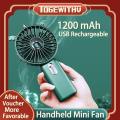 Handheld Fan Mini Fan, Small Portable Fan 3 Speed Adjustable Desk Fan with Base Phone Holder USB Rechargeable Eyelash Fan for Makeup.