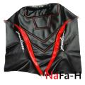 Nwe design seat cover for Pulsar motorcycle . Red and Black V1. 