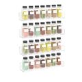 Wall Mounted Spice Rack Organizer,Clear Acrylic Spice Shelf Storage Holder for Wall Kitchen Pantry Cabinet Door 4 Pack.