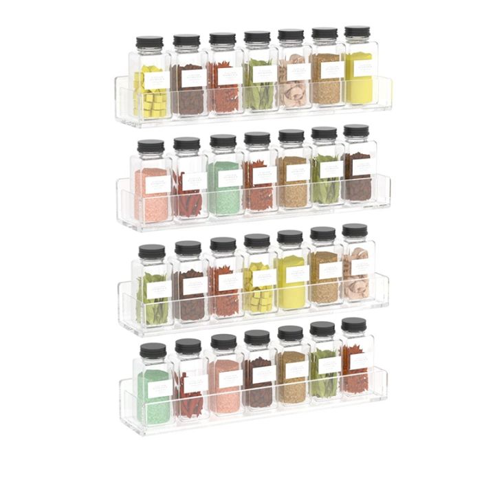 Wall%20Mounted%20Spice%20Rack%20Organizer,Clear%20Acrylic%20Spice%20Shelf%20Storage%20Holder%20for%20Wall%20Kitchen%20Pantry%20Cabinet%20Door%204%20Pack%20-%20Image%204