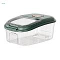 7.5kg Rice Storage Container Storage Bin Cereal Dispenser Rice Bucket Grain Sealed Jar for Kitchen. 
