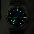 BINBOND B102 Two Tone Blue Color Mens Wrist Watch High Quality Waterproof Full Stainless Steel Automatic Day and Date Business Class Most Attractive Fashionable Formal Watch. 