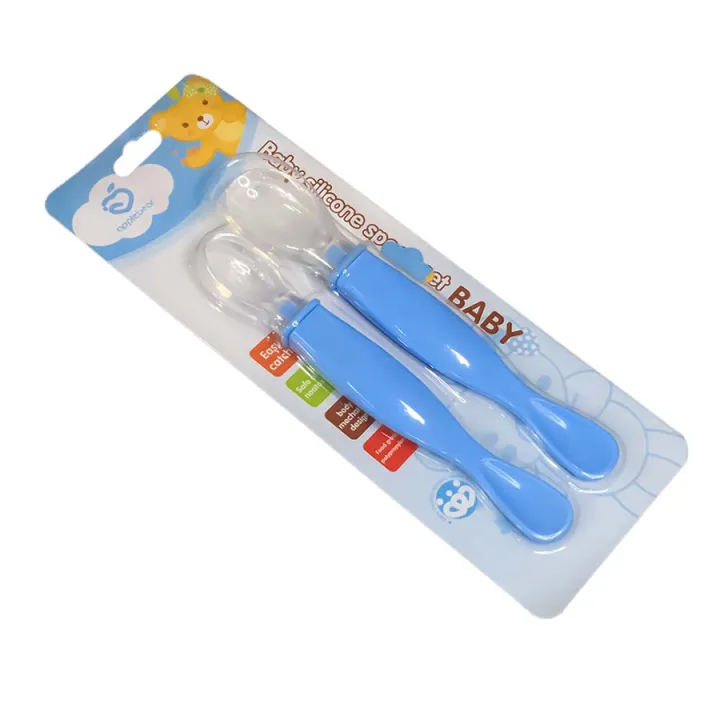 Applebear%202pcs%20Set%20Baby%20Feeding%20Spoon%20-%20Soft%20Silicone%20Spoon%202pcs%20Set%20-%20Multicolor%20Available%20-%20Image%205