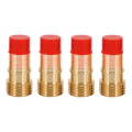 ICQURBT TIG Welding Torches Stubby Gas Lens Collets Alumina Nozzles Back Cap Kit for SR WP 17 18 26 Series 32Pcs.