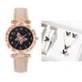 The New Women's Bracelet Watch Is A Stylish Simple Butterfly Five-piece Watch Set Qoddess.