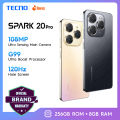 TECNO Spark 20 Pro 4G Smartphone 256GB+8GB| 108 MP Ultra Sensing Main Camera with 32 MB Selfie |G99 Ultra Boost Processor| 400% Big Volume Stereo Dual Speakers with DTS+Hi-Res Audio| 5000mAh|33W Fast Charge| 6.78'' FHD 120Hz Screen | NFC. 