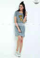 Ladies Long T-Shirt Casual Loose Fit Top in Soft Cotton Material for Comfortable Wear. 