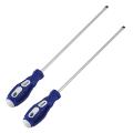 ARELENE 2X 30.5 cm Long Shaft 6.5 mm Magnetic Tip Flat-Head Screwdriver Handy Instrument. 