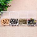 1-24 Pieces Small Clear Plastic Beads Storage Containers Box with Hinged Lid Storage Case of Small Items Crafts Jewelry Hardware. 