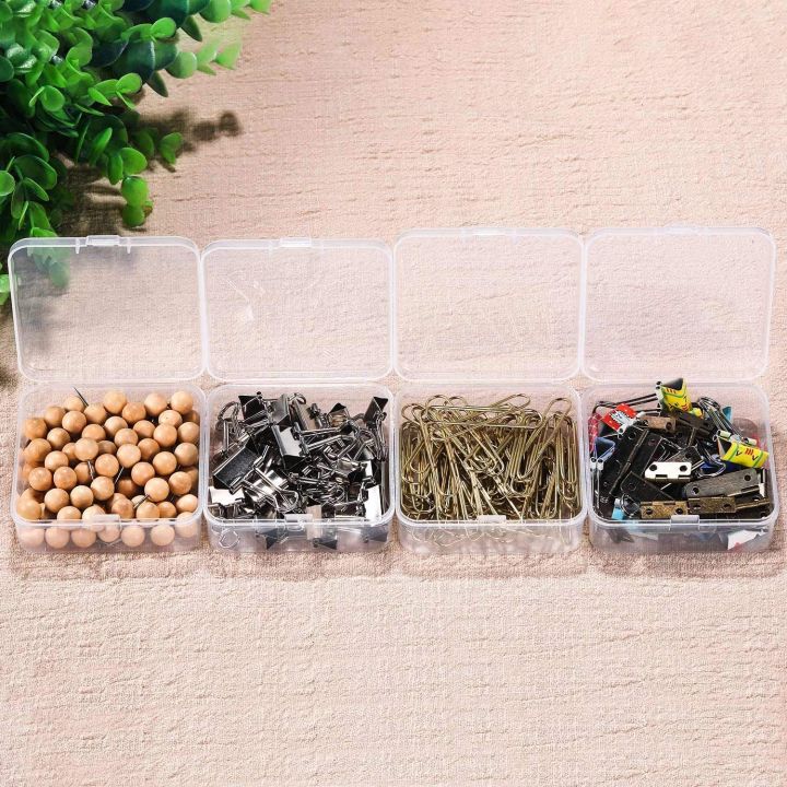 1-24%20Pieces%20Small%20Clear%20Plastic%20Beads%20Storage%20Containers%20Box%20with%20Hinged%20Lid%20Storage%20Case%20of%20Small%20Items%20Crafts%20Jewelry%20Hardware%20-%20Image%205
