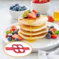 4-Cavity Non-Stick Pancake Mold Flexible Premium Material Pancake Mold for Kitchen Family Cooking. 
