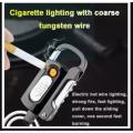 Portable Metal Keychain Bottle Opener Lighter Multi-function Key Ring Outdoor Waterproof Tool. 
