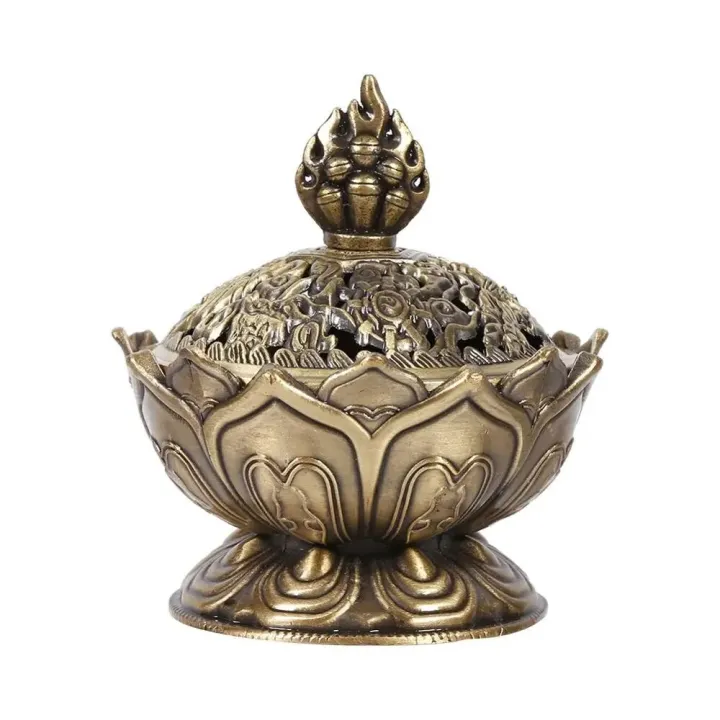 %E3%80%90Daily%20Necessities%20For%20Anyone%20Store%E3%80%91Holy%20Lotus%20Flower%20Incense%20Burner%20Buddhi%20Incense%20Burner%20Zinc%20Alloy%20Bronze%20Mini%20Incense%20Metal%20Craft%20Decoration%20-%20Image%202