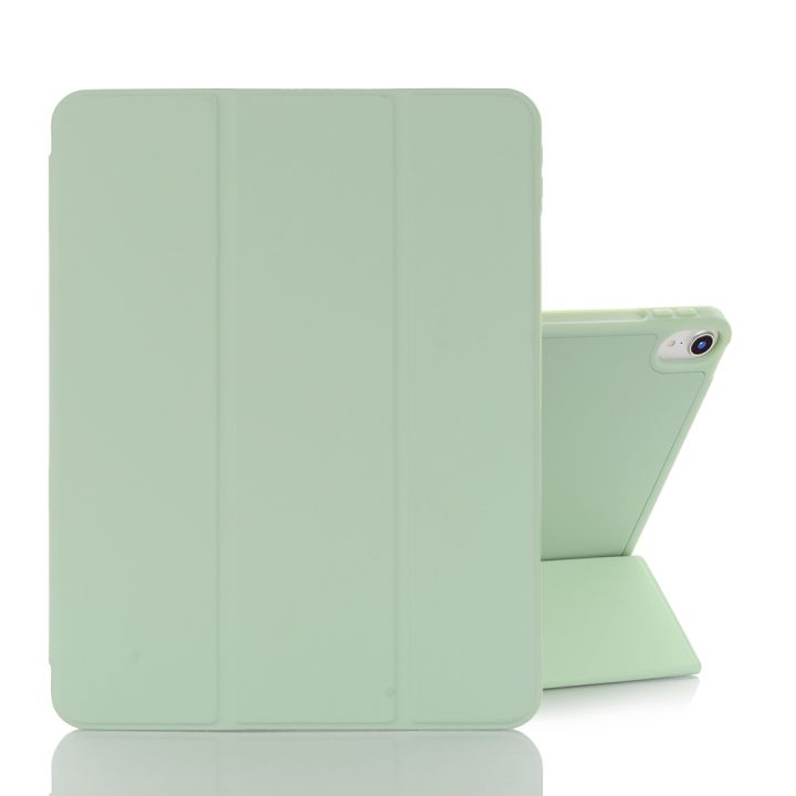 For iPad mini 6 Back Sticker Skin Feel Horizontal Flip Leather Tablet Case With Tri-fold Holder