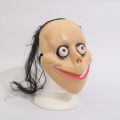 New Halloween Horror Mask With Long Hair Funny Mask V-shaped Mouth Mask Female Ghost Mask Roleplay Mask Halloween Prop.