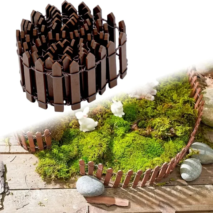 5x100cm%20Mini%20Wooden%20Fence%20Miniature%20DIY%20Fairy%20Garden%20Accessories%20Wood%20Barrier%20Dollhouse%20Showcase%20Craft%20Home%20Terrarium%20Decoration%20-%20Image%202