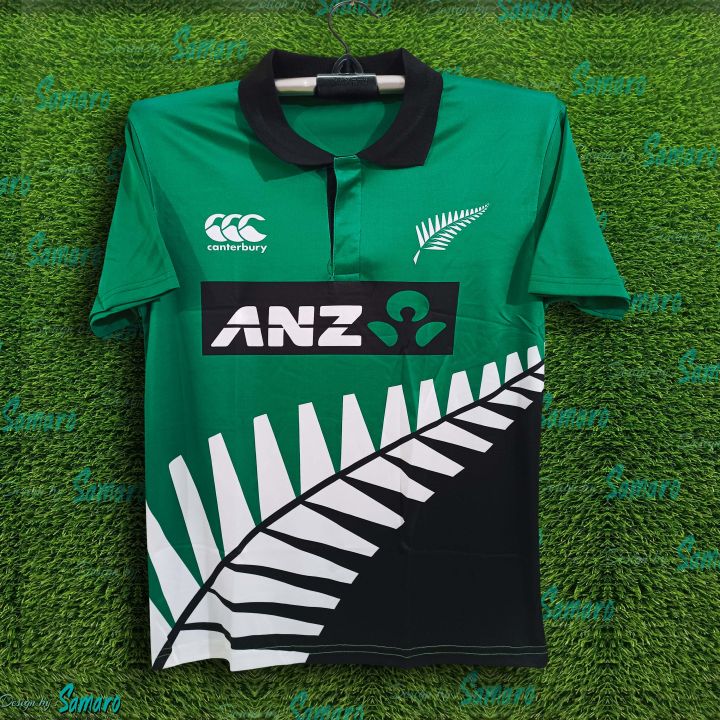New Zealand Polo Cricket Jersey For Men - Half Sleeve Collar Polo t shirt - New Zealand Cricket Jersey 2026/2027