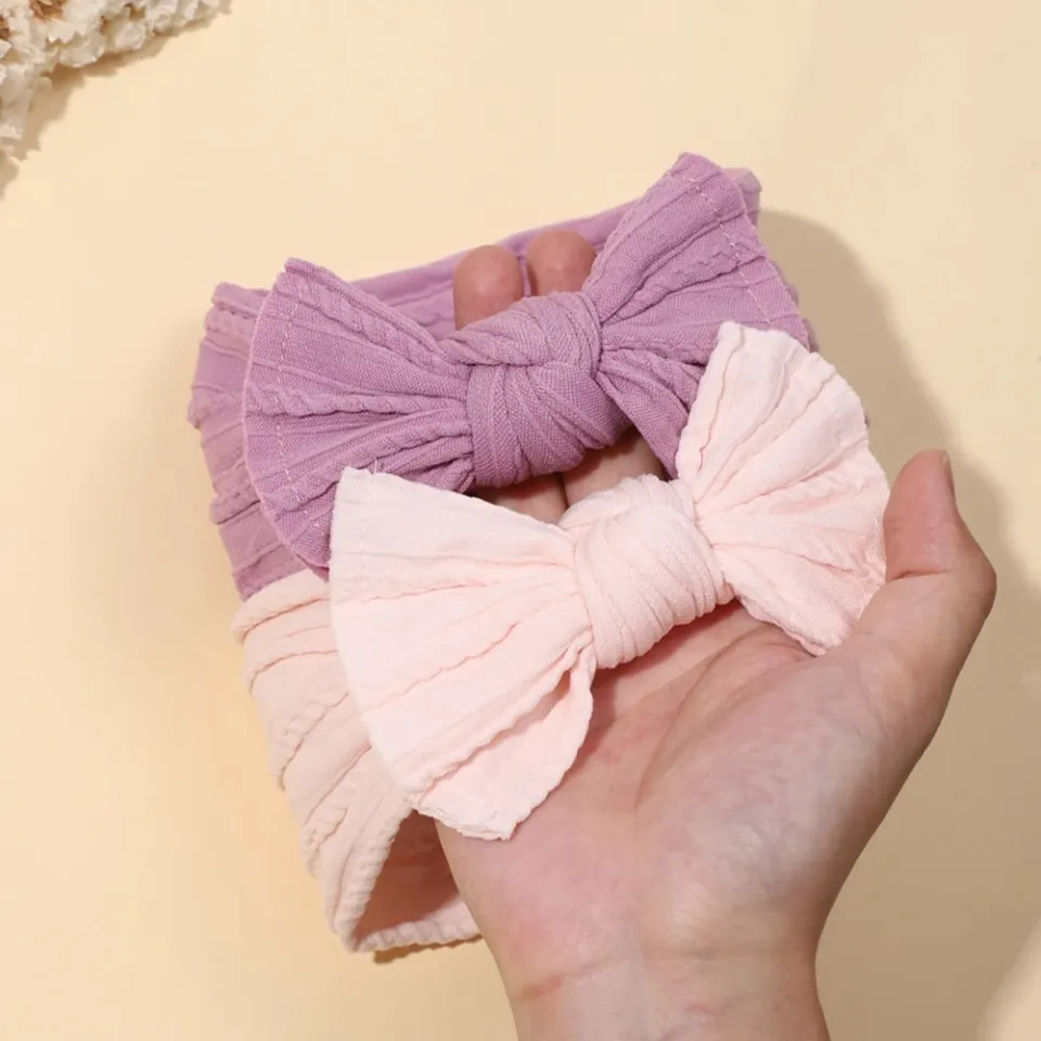 3Pcs/Lot Cable Knit Baby Headbands For Children Elastic Baby Girl