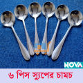 6 pcs small Size Stainless Steel Soup Spoon Set.