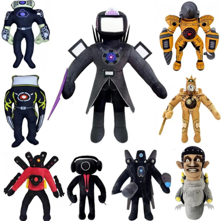 Skibidi Toilet Plush Toy Soft Stuffed Speakerman Titans Tv Man Titans Cameraman Doll Cute Camera Man Tv Woman Pillow Kids Gift KEEMEEUYZO