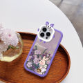 Jizetin for Vivo V23E 4G / V23E 5G Back Cover Rose Rabbit Square Camera Soft Rubber Phone Case.